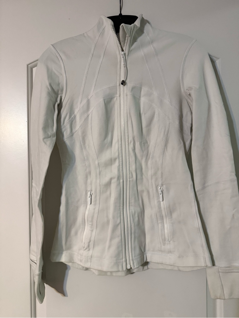 lululemon athletica White Fitted Zip Jacket